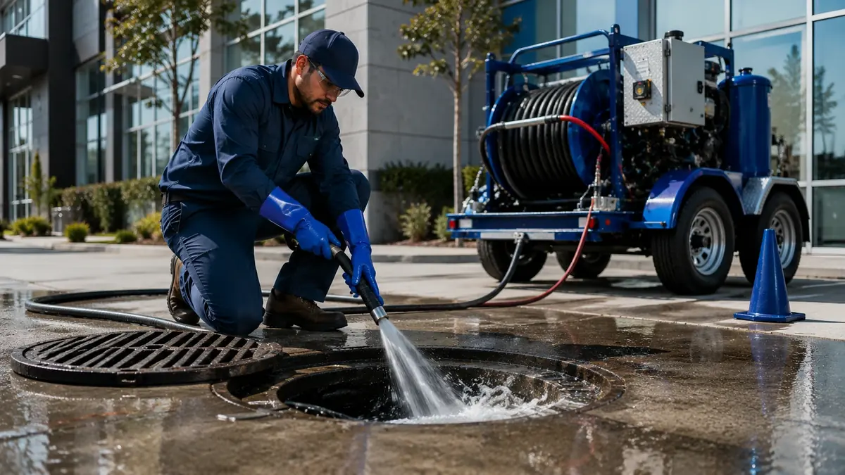 Commercial Hydro Jet Drain Cleaning in Montebello