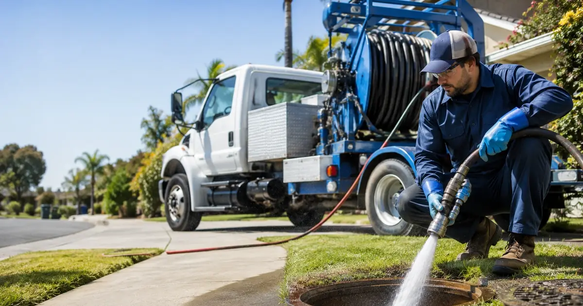 Hydro jet sewer cleaning Montebello
