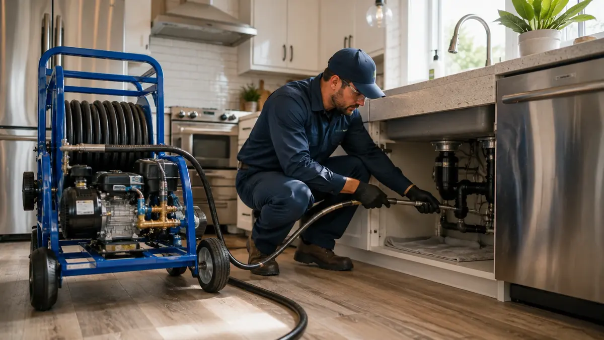 Kitchen Drain Hydro Jetting in Montebello