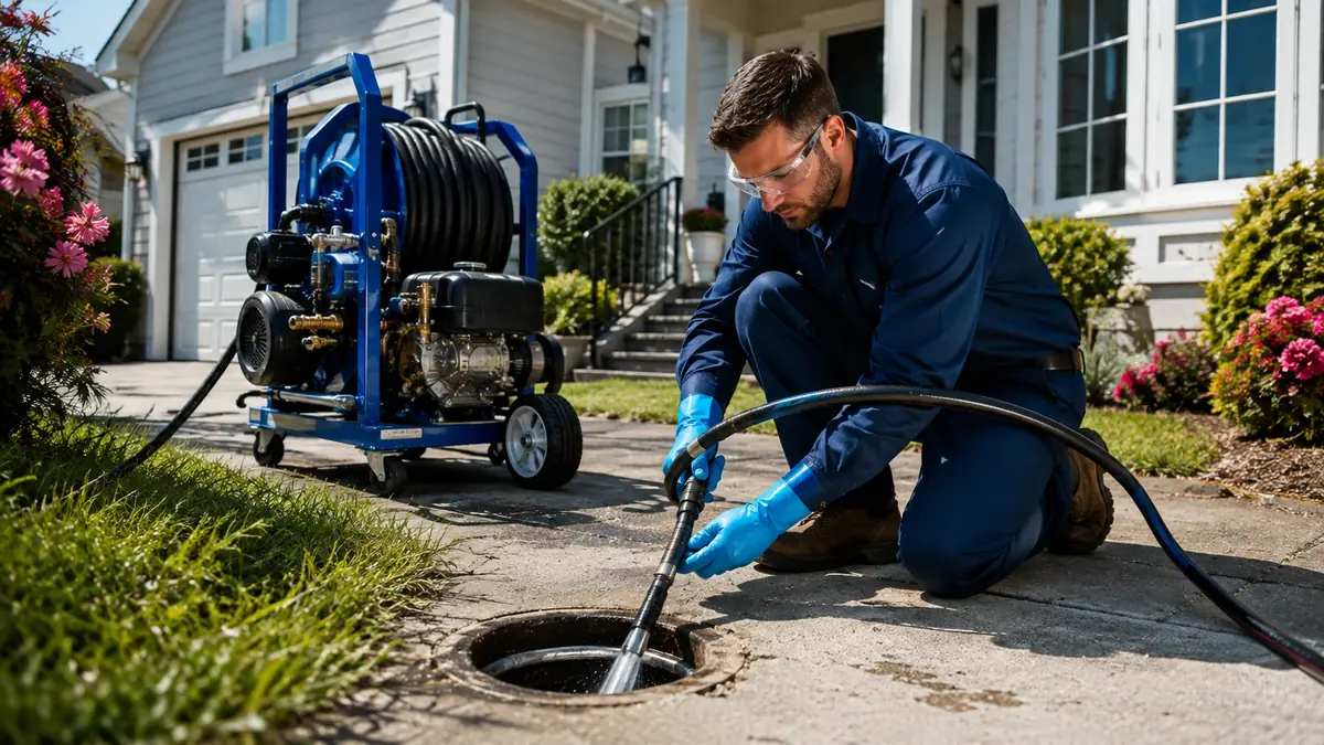 Residential Hydro Jet Drain Cleaning in Montebello