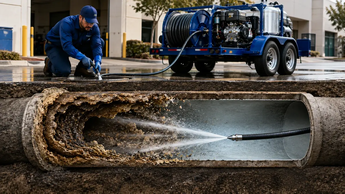 Sewer Pipe Descaling in Montebello